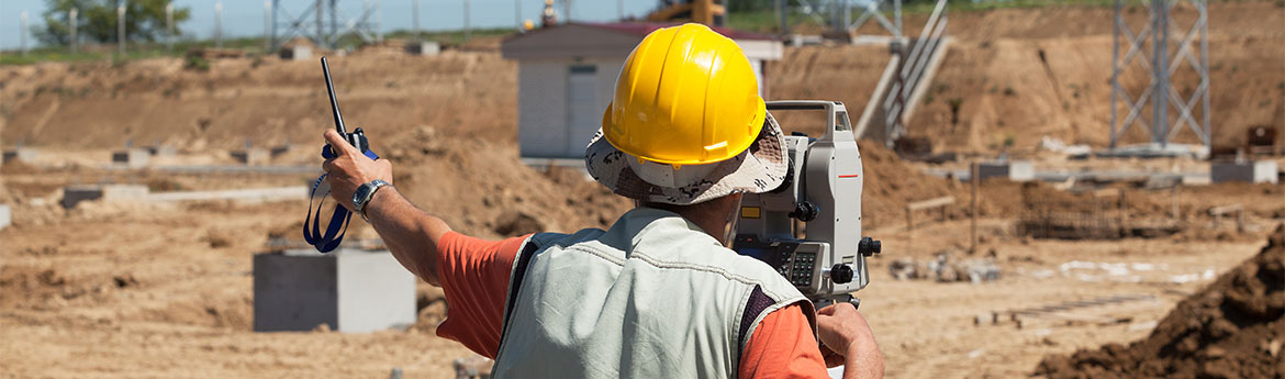 Baustelle, Landvermessung