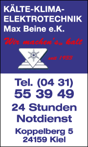 Max Beine Klimaanlagen in Kiel Banner