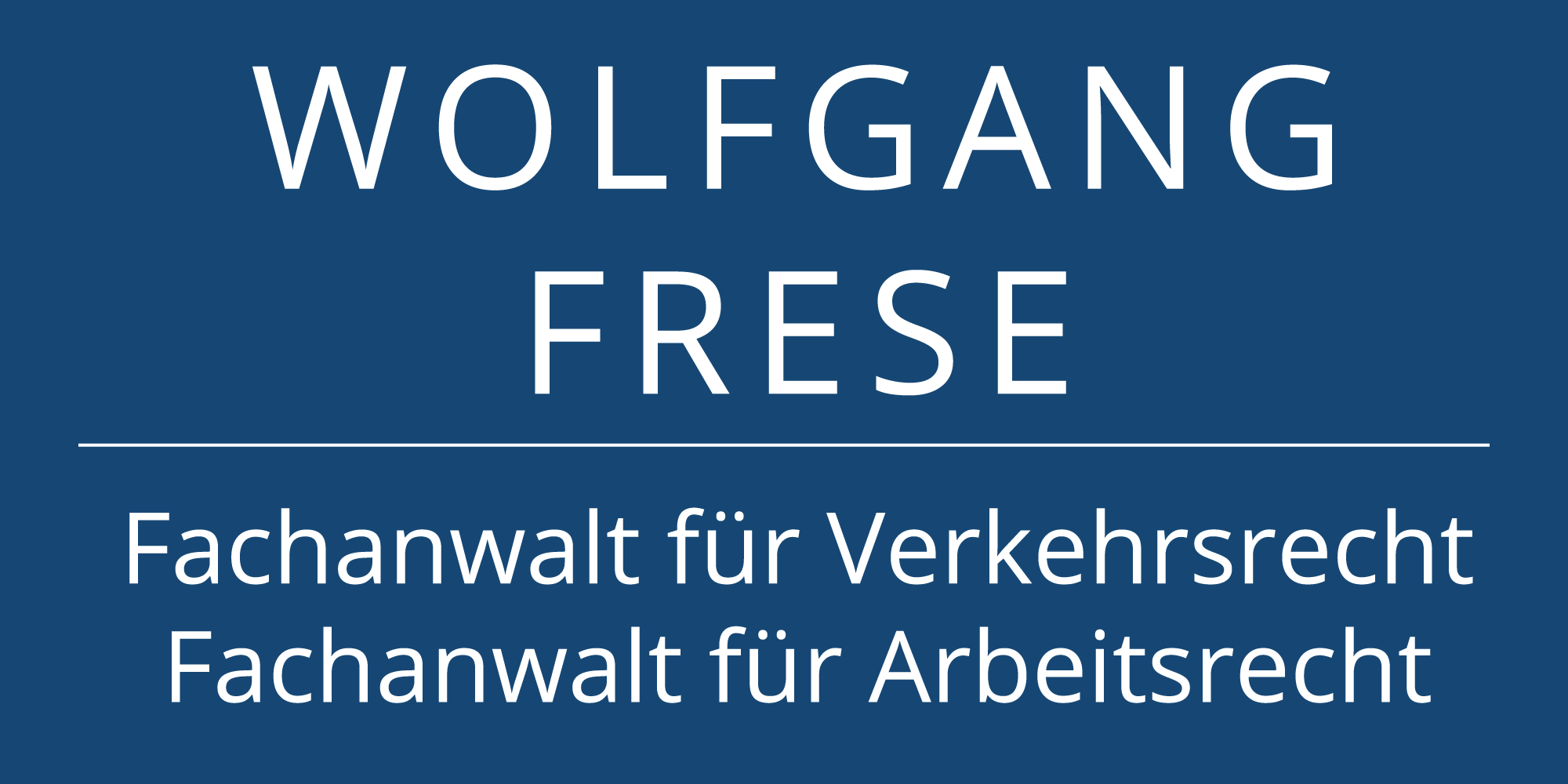 Logo von Fachanwalt für Verkehrsrecht Wolfgang Frese in Kiel, spezialisiert auf Unfallrecht, Schadensregulierung und rechtliche Beratung.